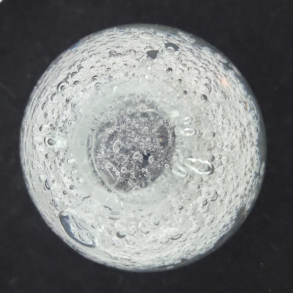 Hand Blown Voltive Tea Light Candle Holder w/Controlled Bubbles - Picture 6 of 8